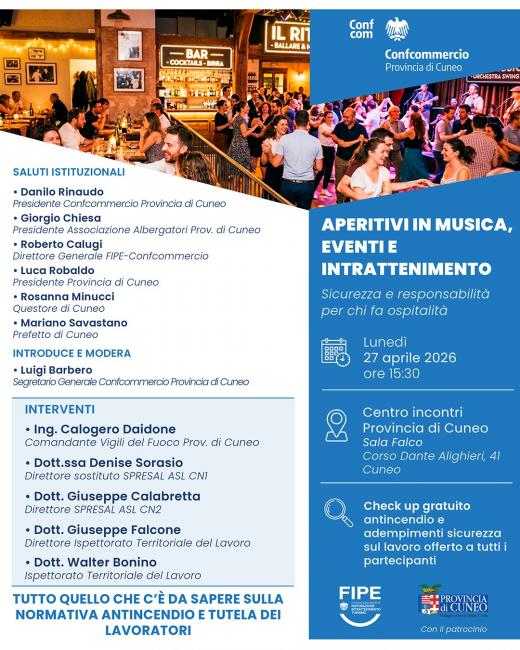 Aperitivi in musica, eventi e intrattenimento: sicurezza e responsabilità per chi fa ospitalità