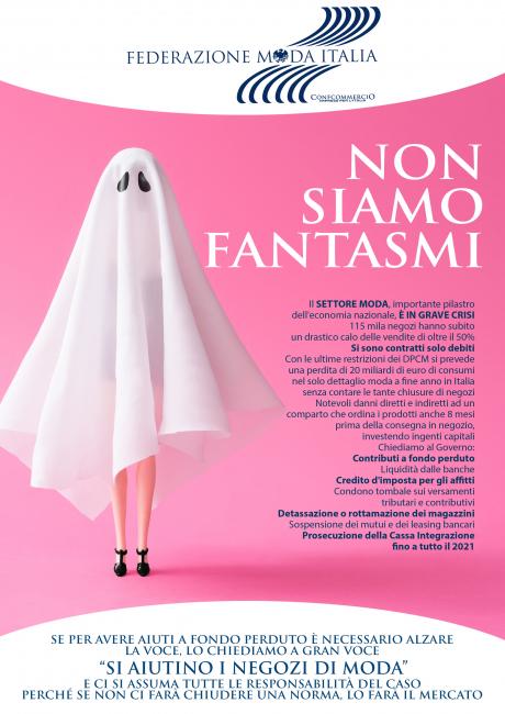 Iniziativa a tutela dei negozi di moda: "Non siamo fantasmi"